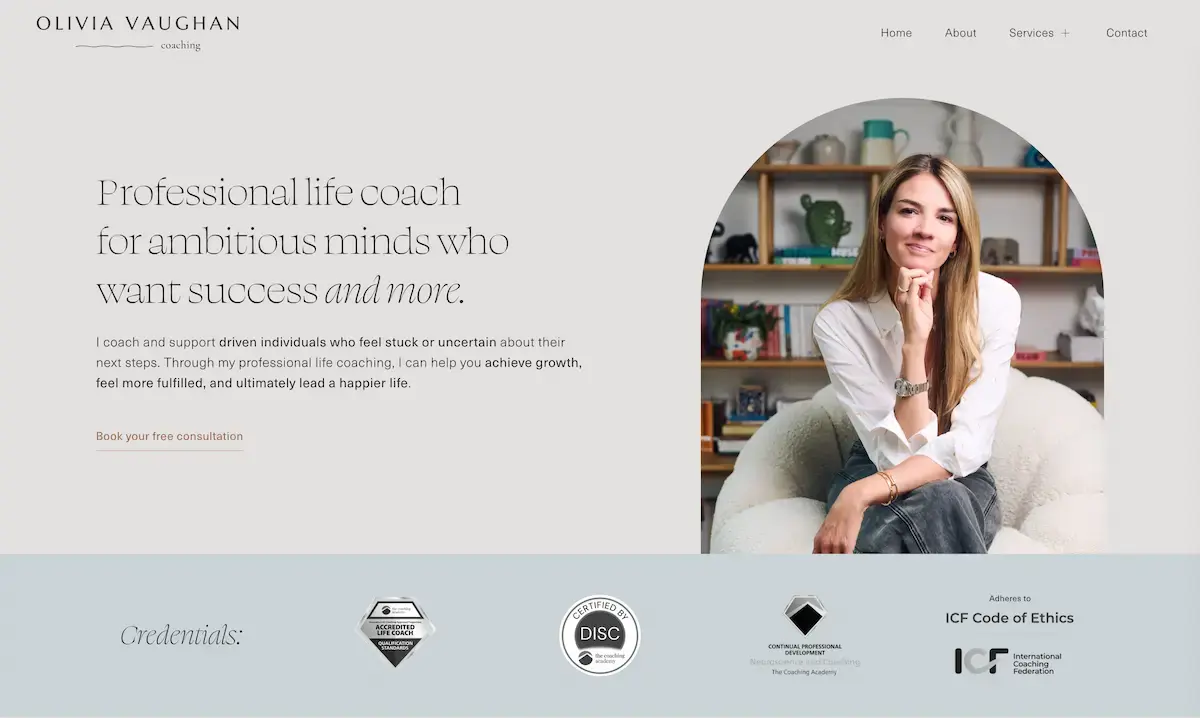 OVC — Homepage screenshot