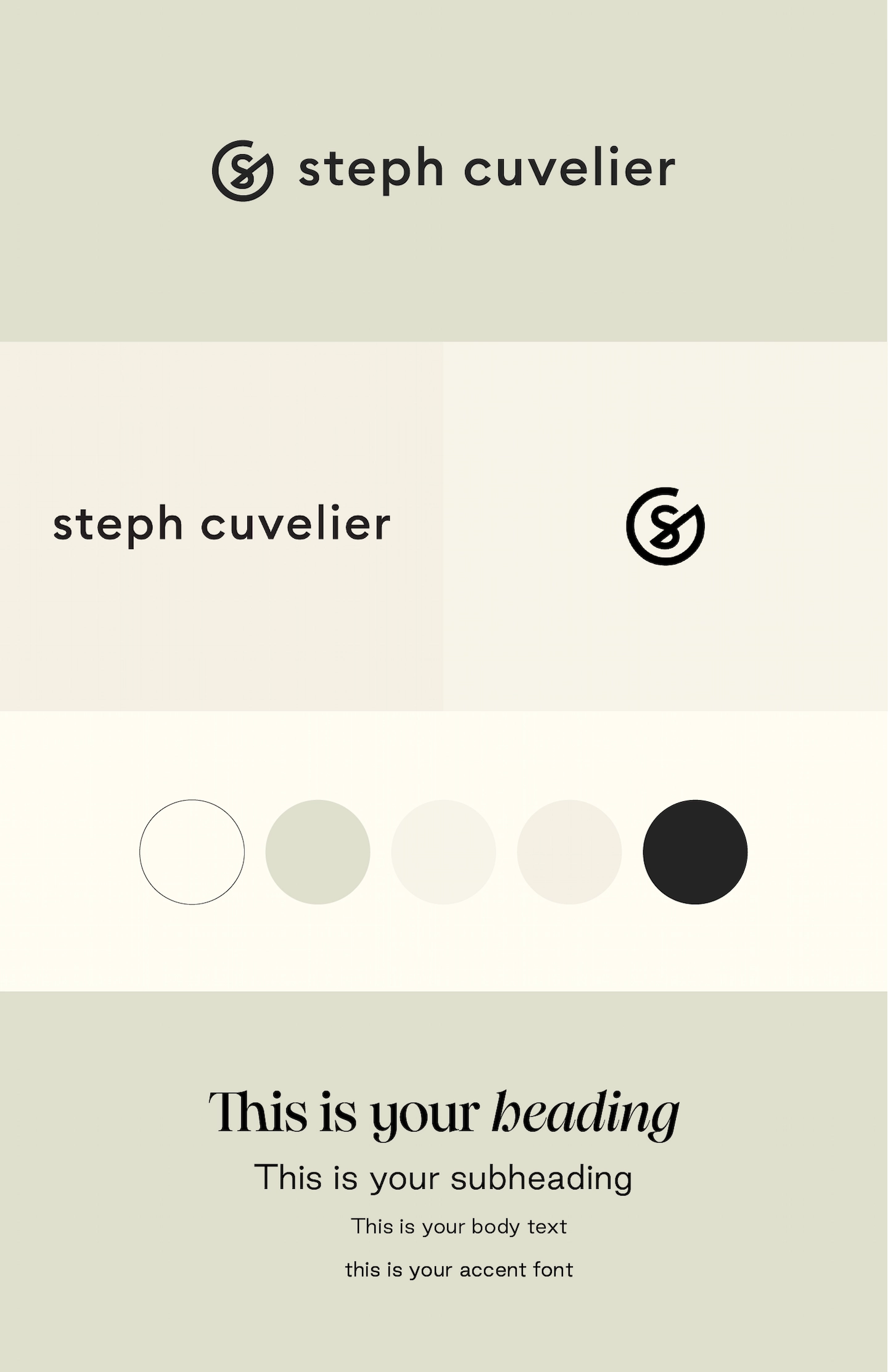 Steph Cuvelier — Brand identity