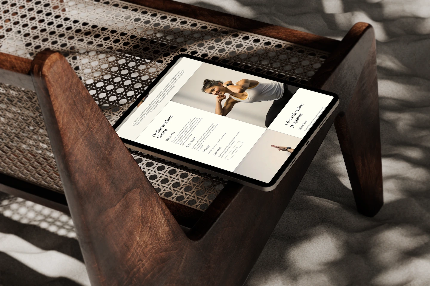 Steph Cuvelier — iPad mockup
