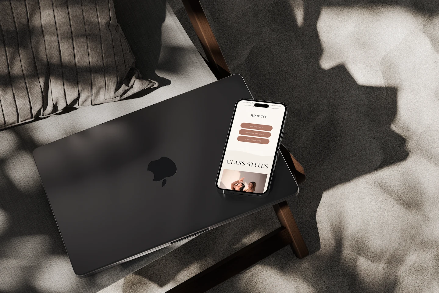 Yogance — Mobile mockup